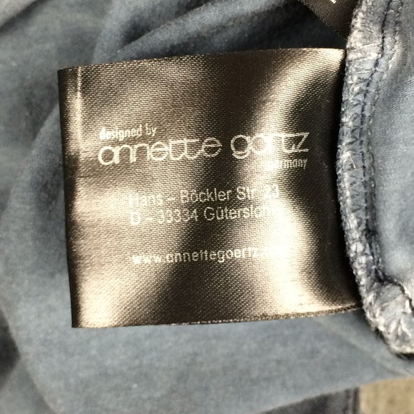 Annette Gortz Tank Top Womens Medium DYED Blue Casual Sports Workout Shirt - Picture 12 of 12